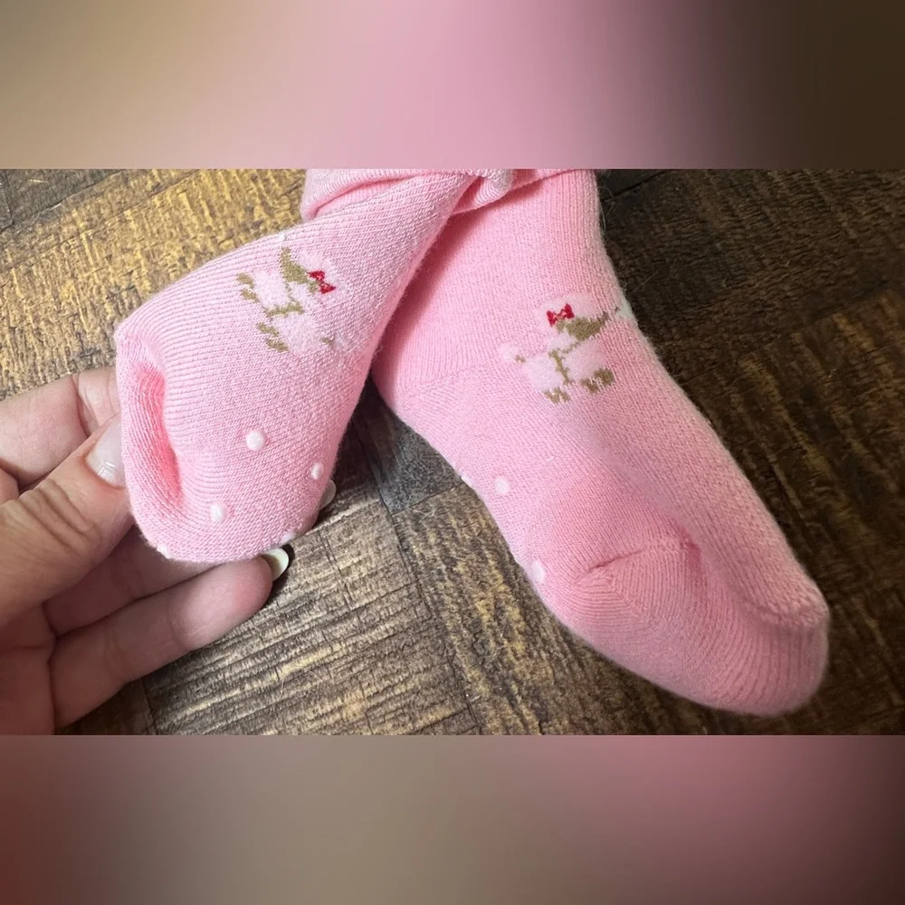 NWT‎ Gymboree 12-18 months Pink White Poodle Socks